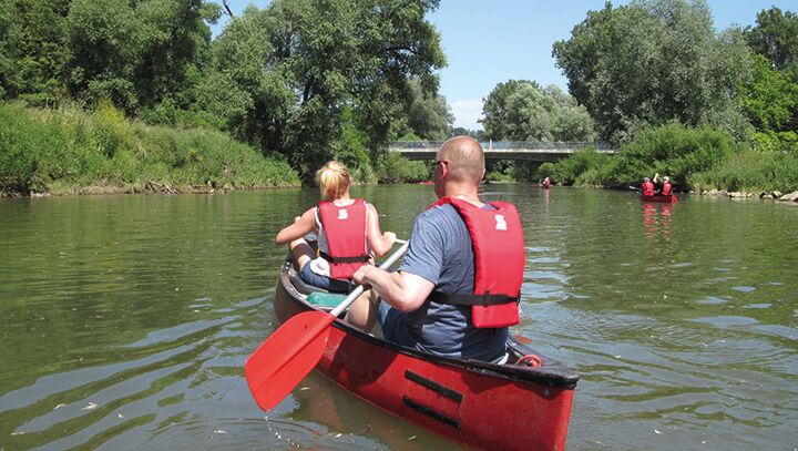 TeamEvent - Kanufahrt - gemeinsam auf dem Neckar paddeln