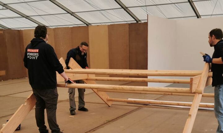 TeamBuilding - Leonardo-Brücke - planen und bauen Sie Ihre eigene Brücke